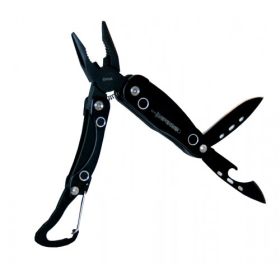 3" Black Multi Tool With 2 Folding Blades & Belt Clip